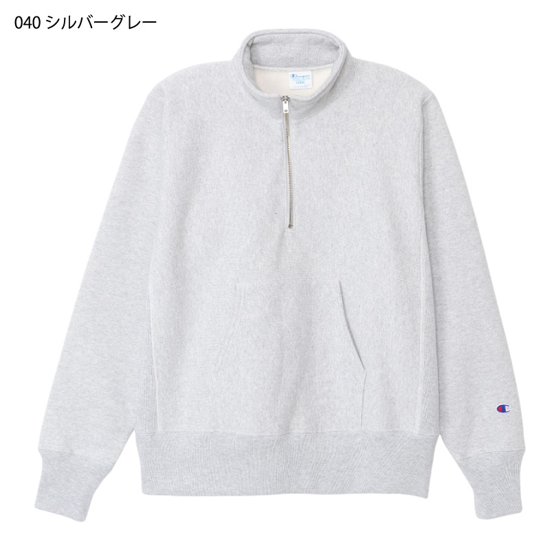 Champion チャンピオン リバースウィーブ 青単タグ ハーフジップ
