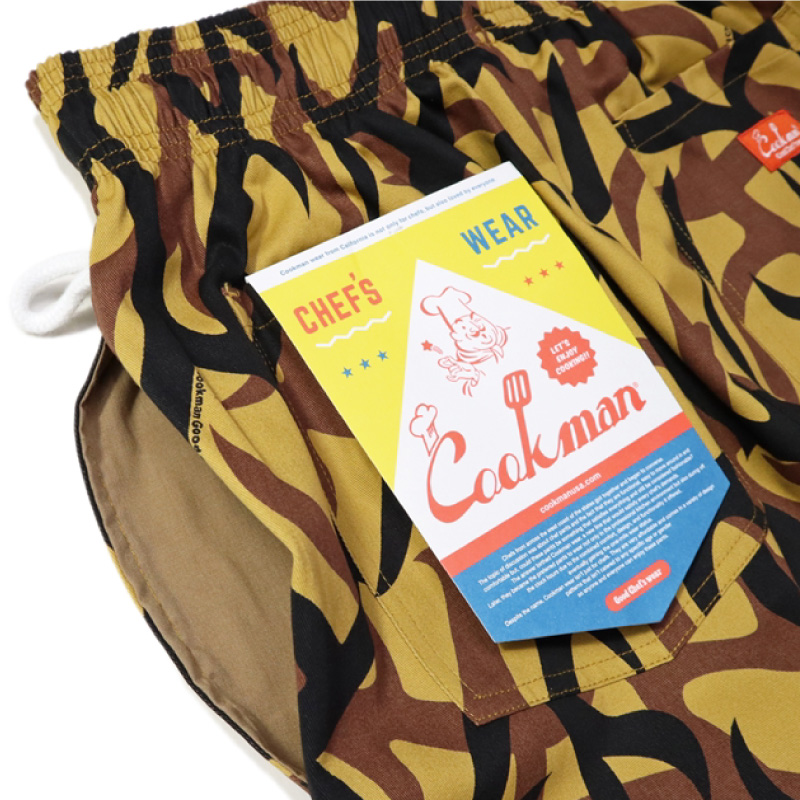 Cookman クックマン トライバルカモ 迷彩 カモ柄 シェフパンツ L COOKMAN Cookman クックマン シェフパンツ トライバルカモ 迷彩