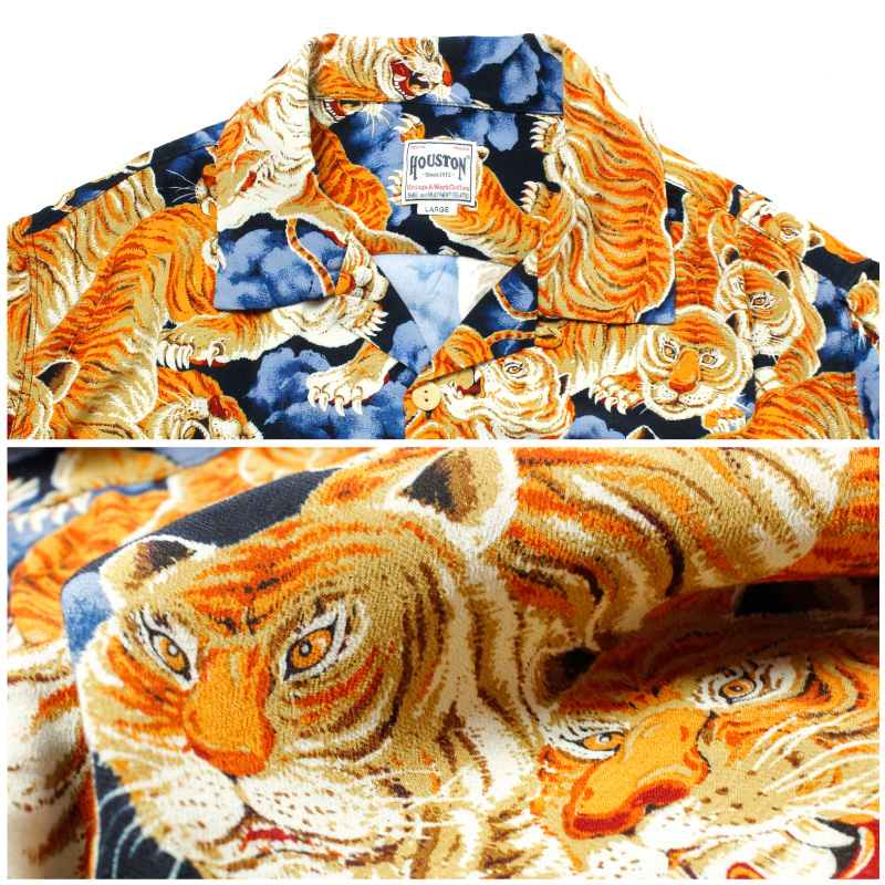 【美品】 ヒューストン Houston 半袖 開襟 刺繍 シャツ L オレンジ 楽天市場】開襟シャツ（ブランドヒューストン）の通販