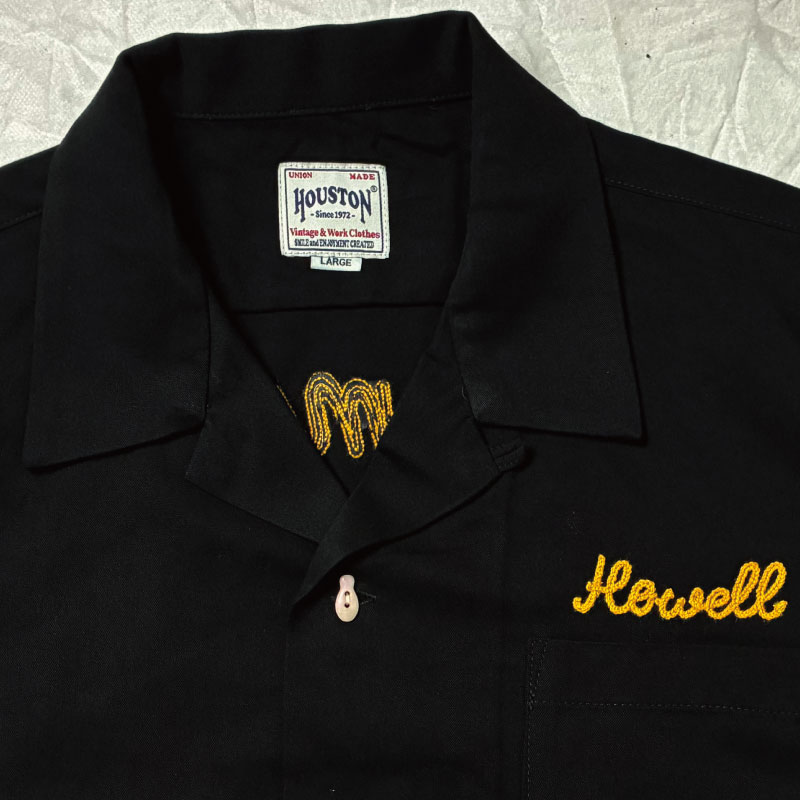HOUSTON（ヒューストン） ボーリングシャツ レーヨンオープンカラー