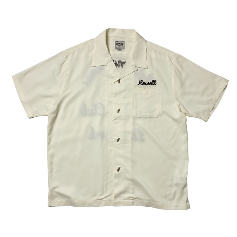HOUSTON（ヒューストン） ボーリングシャツ レーヨンオープンカラー