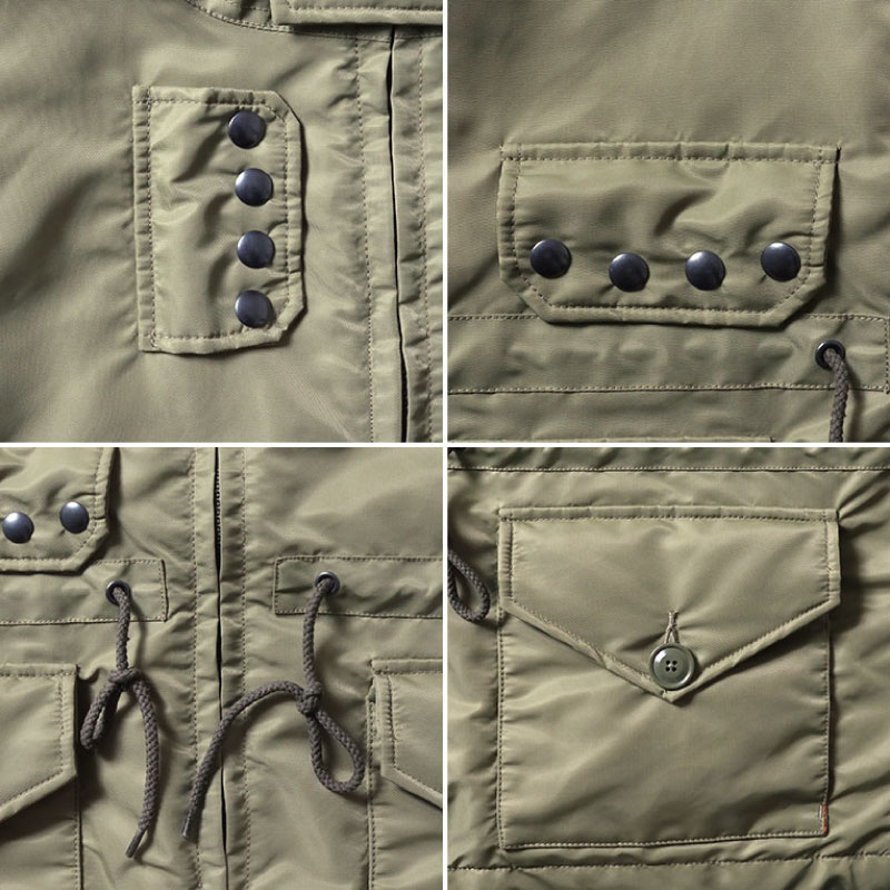 HOUSTON（ヒューストン） ミリタリースモックパーカー 中綿ジャケット