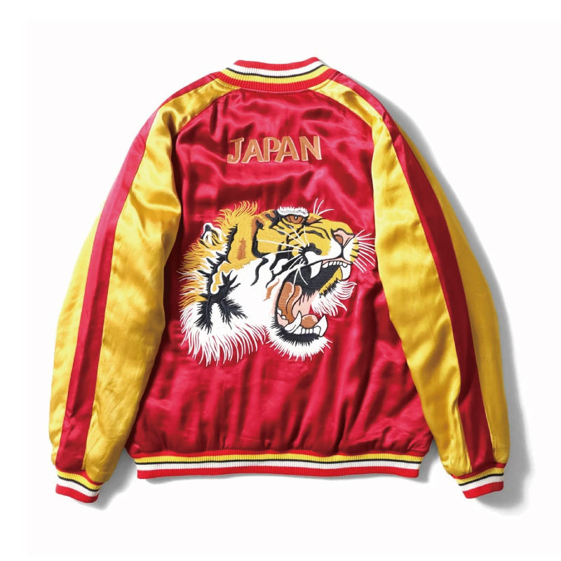 HOUSTON（ヒューストン） スカジャン タイガーヘッド 虎 レーヨン