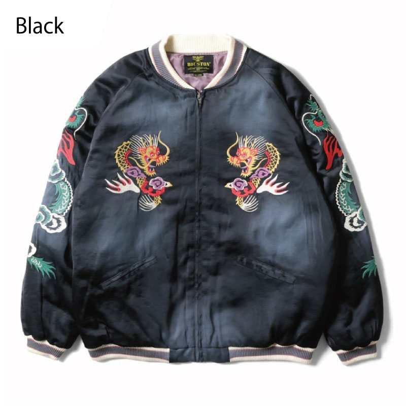 HOUSTON（ヒューストン） スカジャン マップ地図柄 ヴィンテージ加工