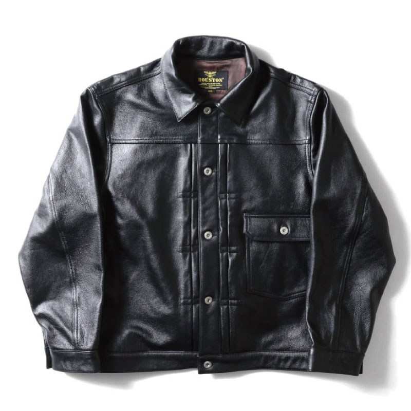 HOUSTON（ヒューストン）本革ショートジャケット　ダークブラウン HOUSTON（ヒューストン）本革ショートジャケット ダークブラウン