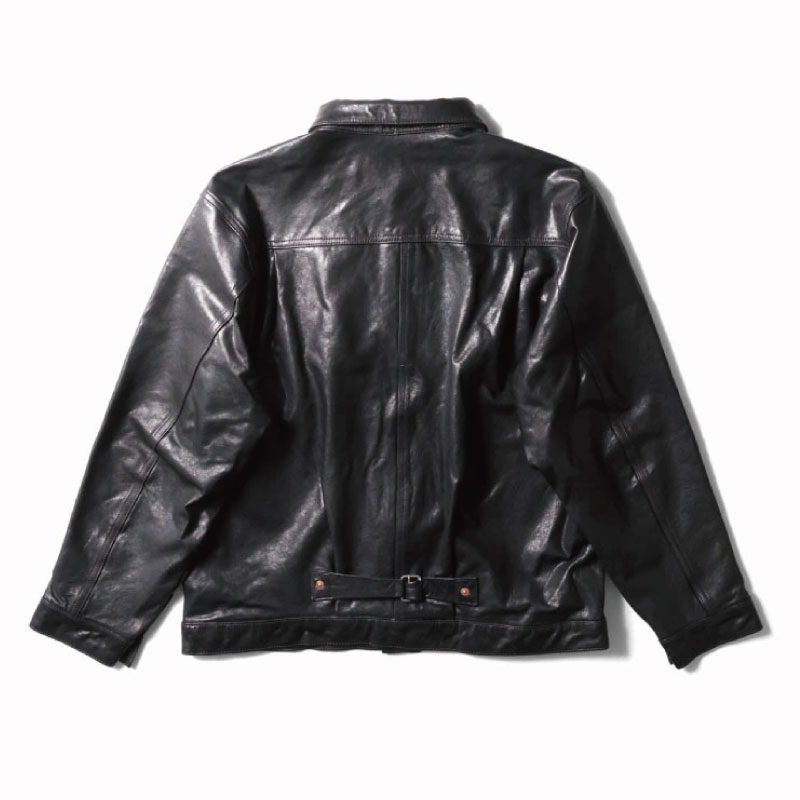 HOUSTON（ヒューストン） レザートラッカージャケット レザートラック