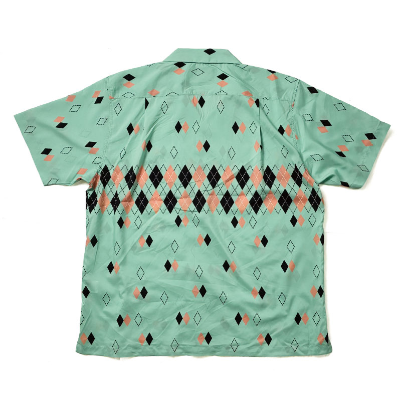 アロハシャツ オープンカラーシャツ 半袖 ARGYLE アーガイルチェック柄
