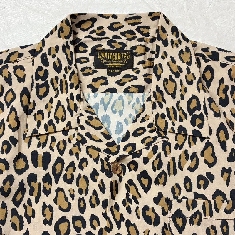 アロハシャツ オープンカラーシャツ 半袖 Leopard レオパード柄 豹柄