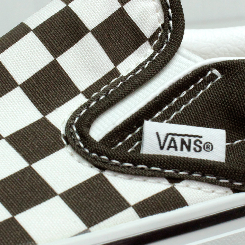 VANS バンズ US企画 スリッポン チェッカー チェック 茶系