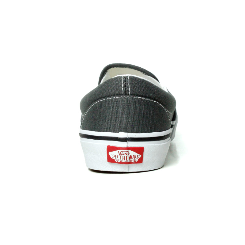 VANS バンズ US企画 スリッポン チャコール グレー 無地 VANS バンズ US企画 スリッポン チャコール グレー 無地