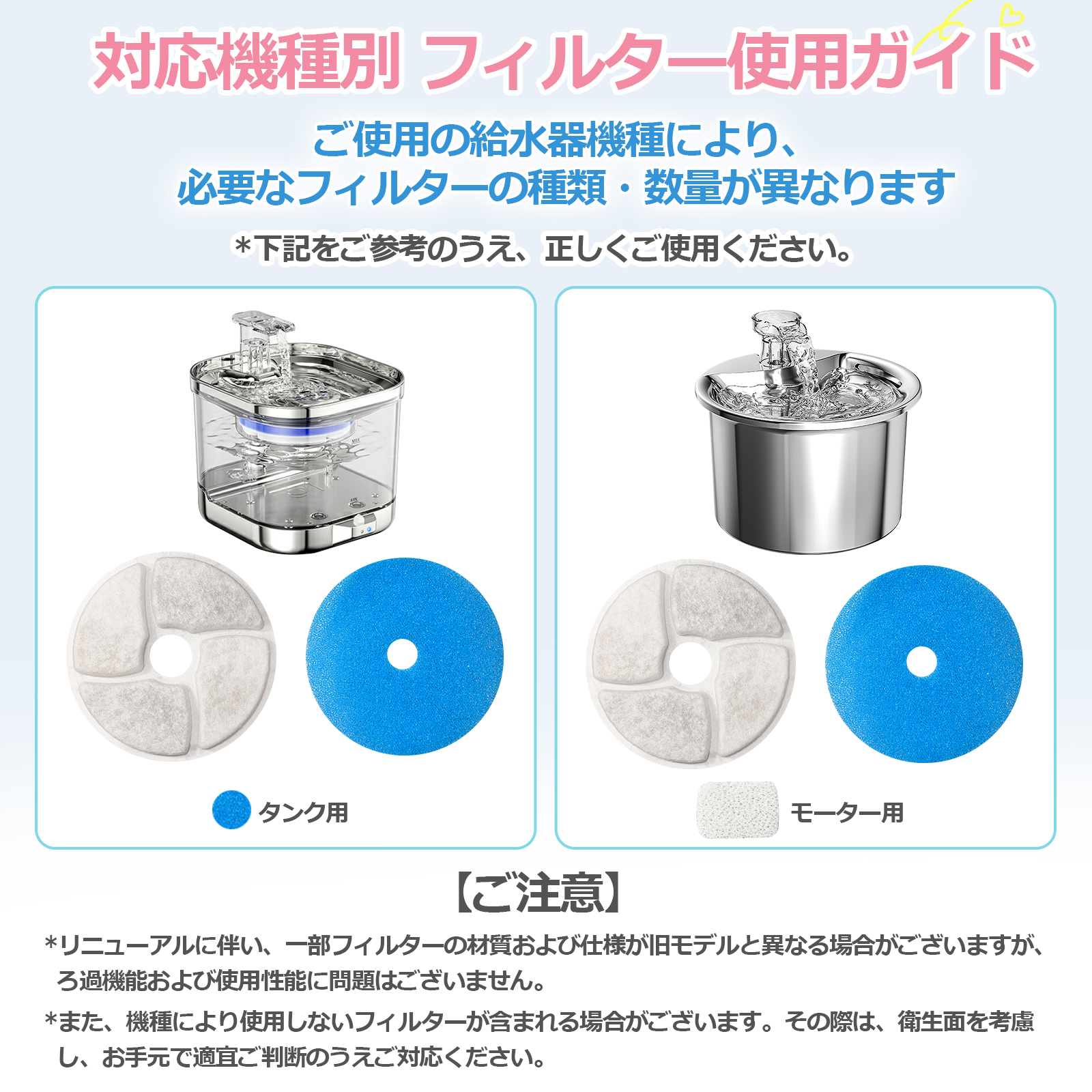 198円/枚】猫 水 フィルター 10枚入 ペット自動給水器 猫用自動給水器