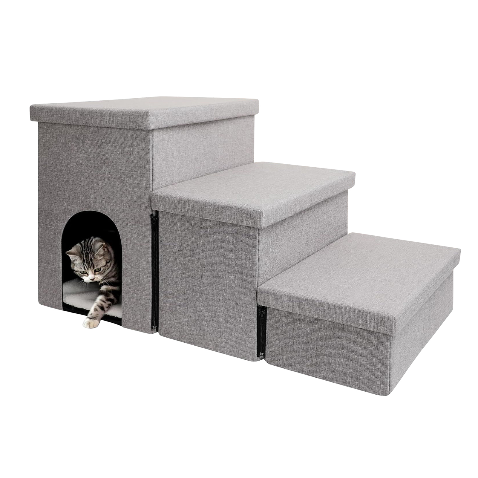 犬用階段 収納付き 3段 犬 階段 スロープ階段 ドッグステップ 犬用