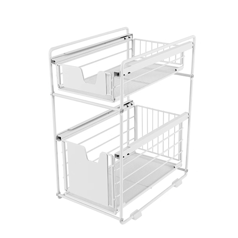 シンク下収納 スライド 幅30 伸縮 ラック 引き出しタイプ ス 2段棚