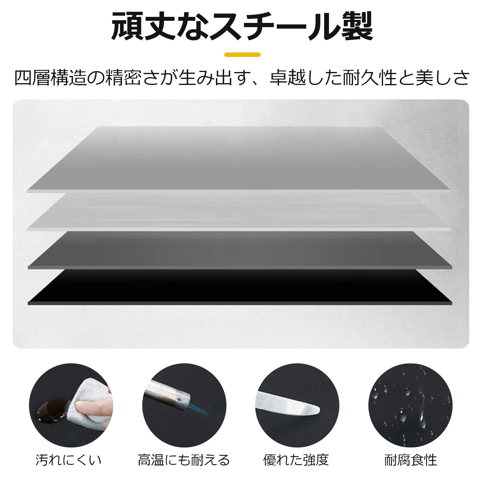 スチールラック 3段