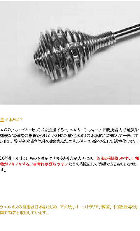 不思議なマドラー ミネラルウォーター 量子水 活水器 : 地球元気村GOLA