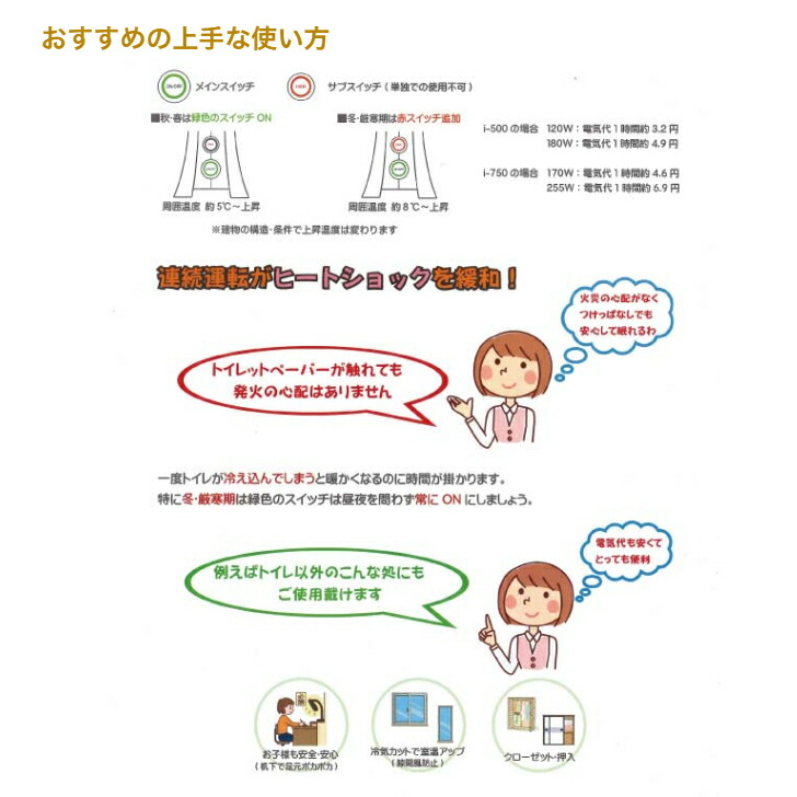 アルミパネルヒーター イコロ i-750 ホワイト 暖房器具 暖房 輻射熱