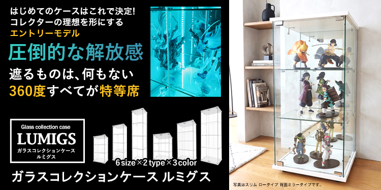 地球家具 [オプション] ガラスコレクションケース MISTA ミスタ LUMIGS