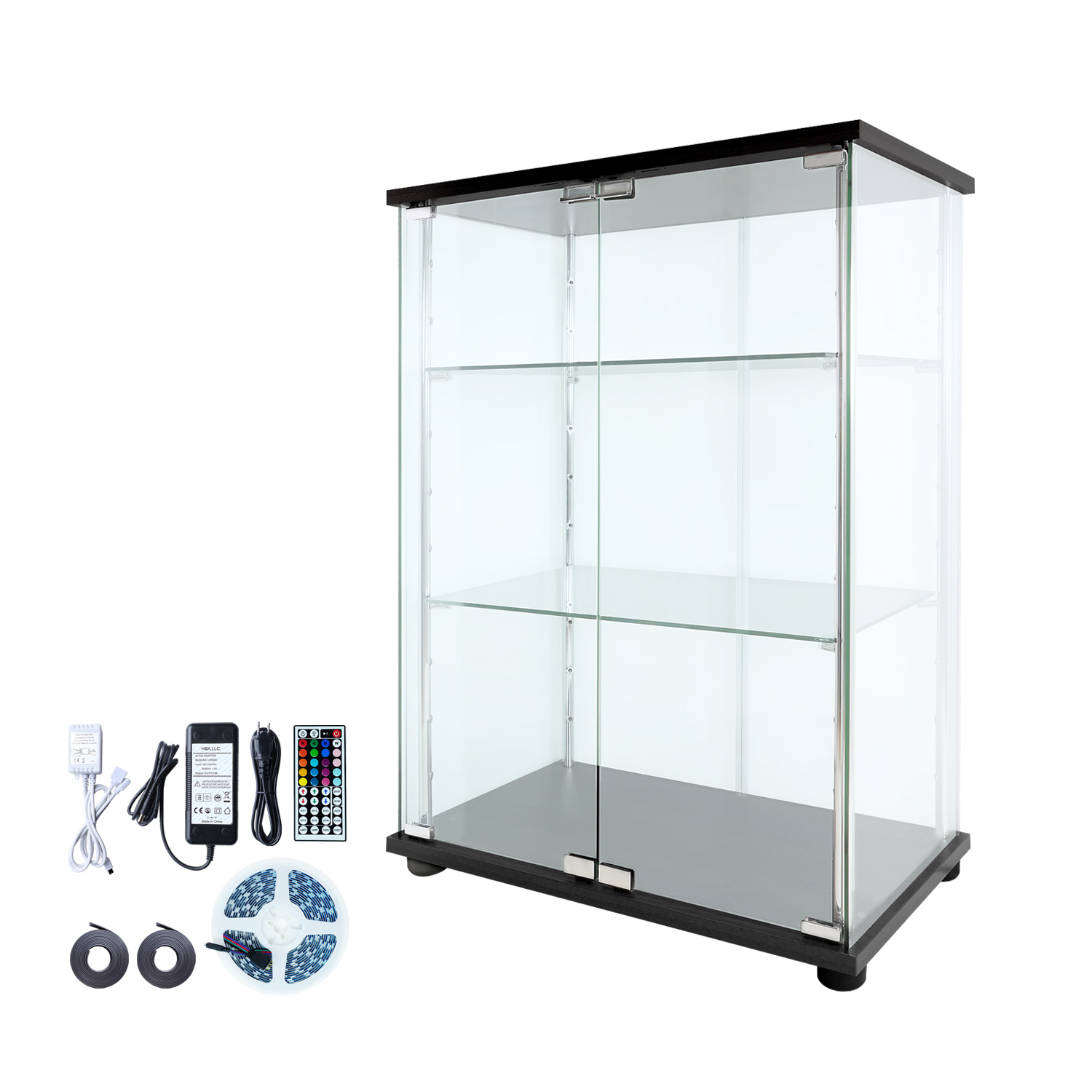 地球家具 ガラスコレクションケース MISTA ミスタ 本体 LEDユニット