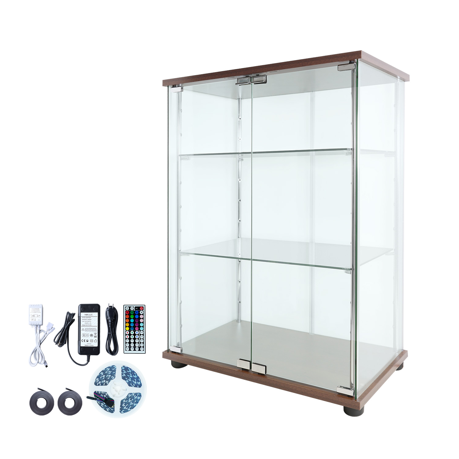 地球家具 ガラスコレクションケース MISTA ミスタ 本体 LEDユニット