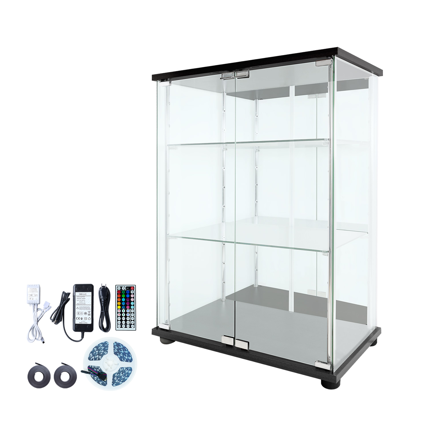 地球家具 ガラスコレクションケース MISTA ミスタ 本体 LEDユニット