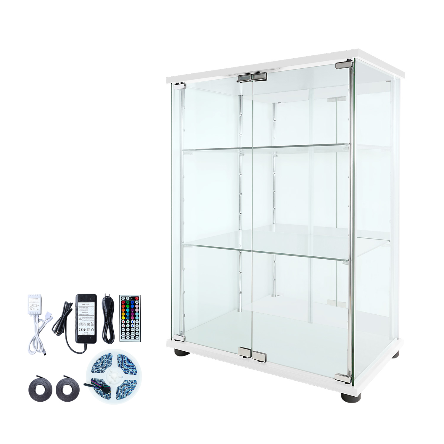 地球家具 ガラスコレクションケース MISTA ミスタ 本体 LEDユニット