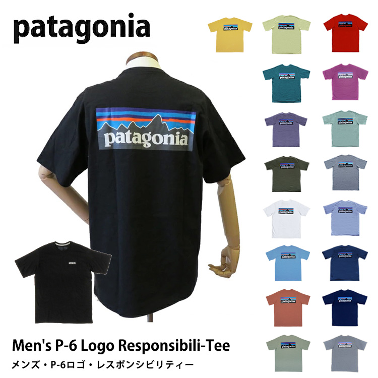 patagonia パタゴニア Tシャツ M's P-6 Logo Responsibili-Tee メンズ・P-6ロゴ・レスポンシビリティー 38504 半袖｜chikyukagu