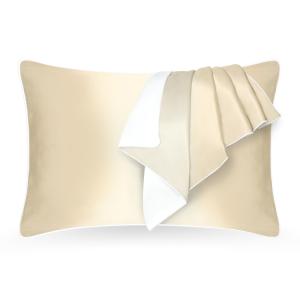 Pure Silk 枕カバー シルク100% 片面 22匁 シルク枕カバー 43cm×63cm 1枚...