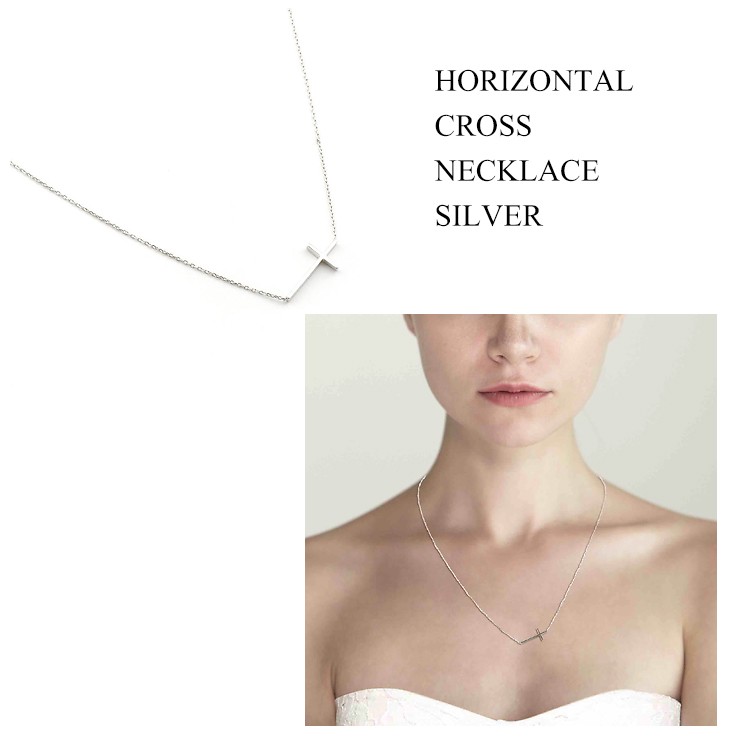 TAI JEWELRY ネックレス ゴールド シルバー HORIZONTAL CROSS