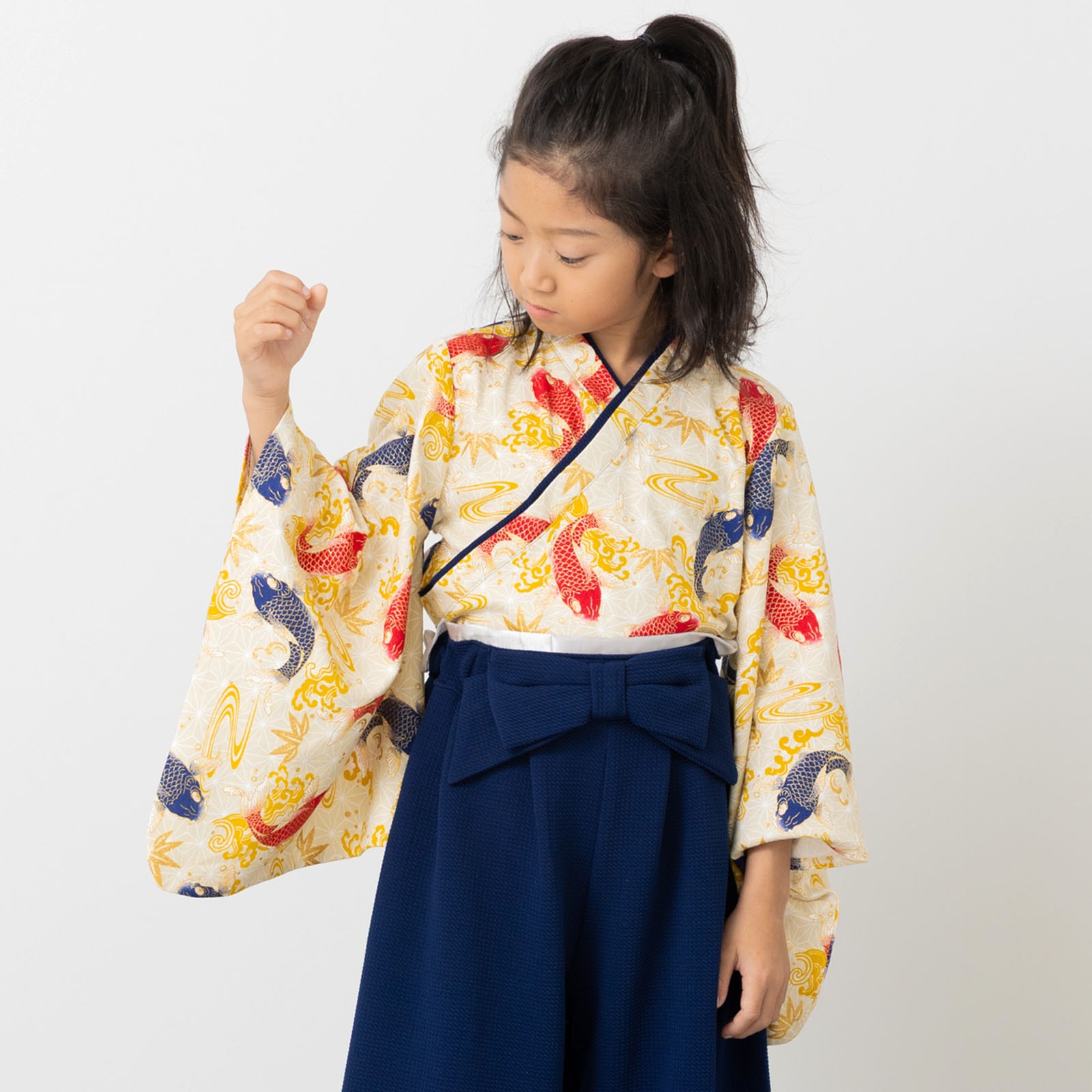 chil2 袴 袴風 女の子 子供用 キッズ 2点 セット ひなまつり 和服 衣装