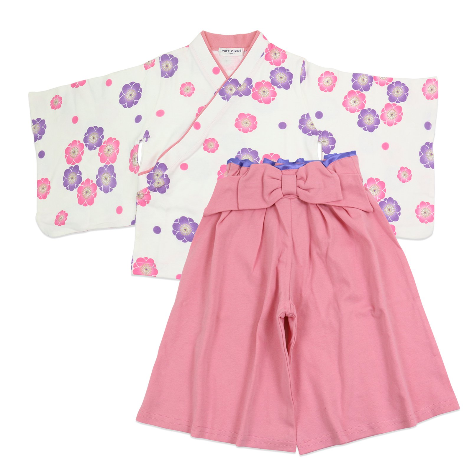 袴 袴風 女の子 子供用 キッズ 2点 セット ひなまつり 和服 衣装 着物