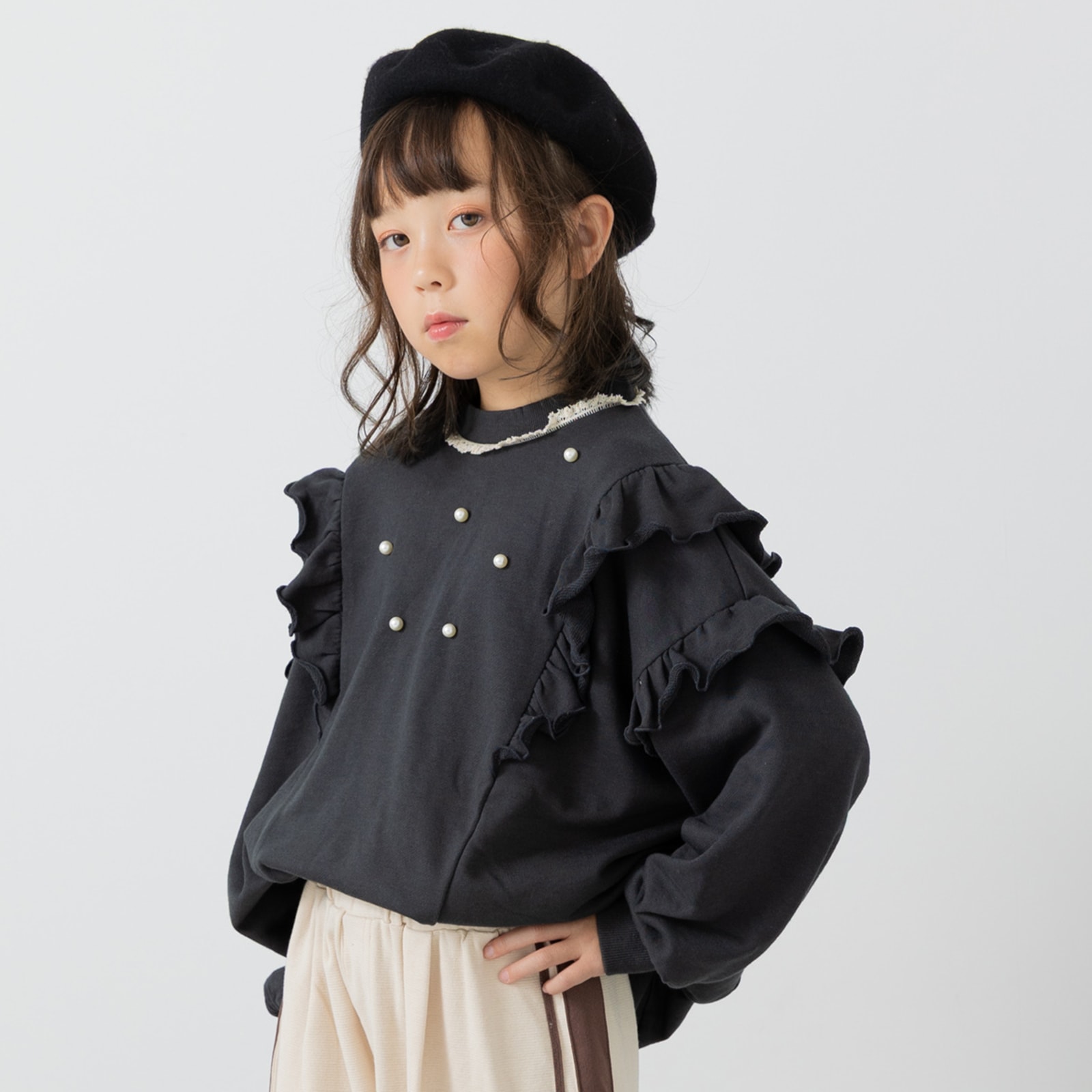 chil2 【爆買】 キッズ 子供服 長袖 トレーナー スウェット 裏毛
