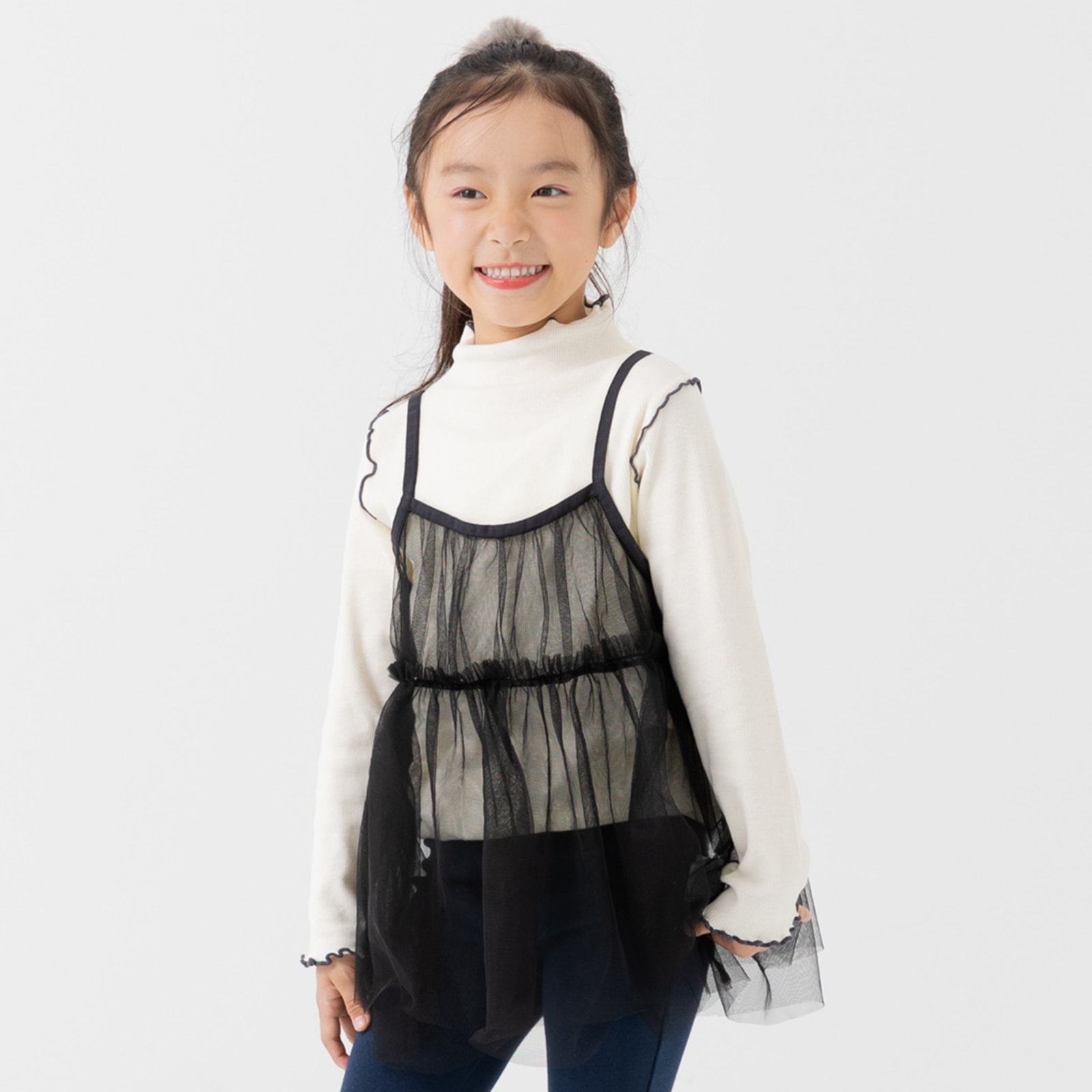 chil2 キッズ ビスチェ チュール 子供服 布帛 子供服 女の子 トップス