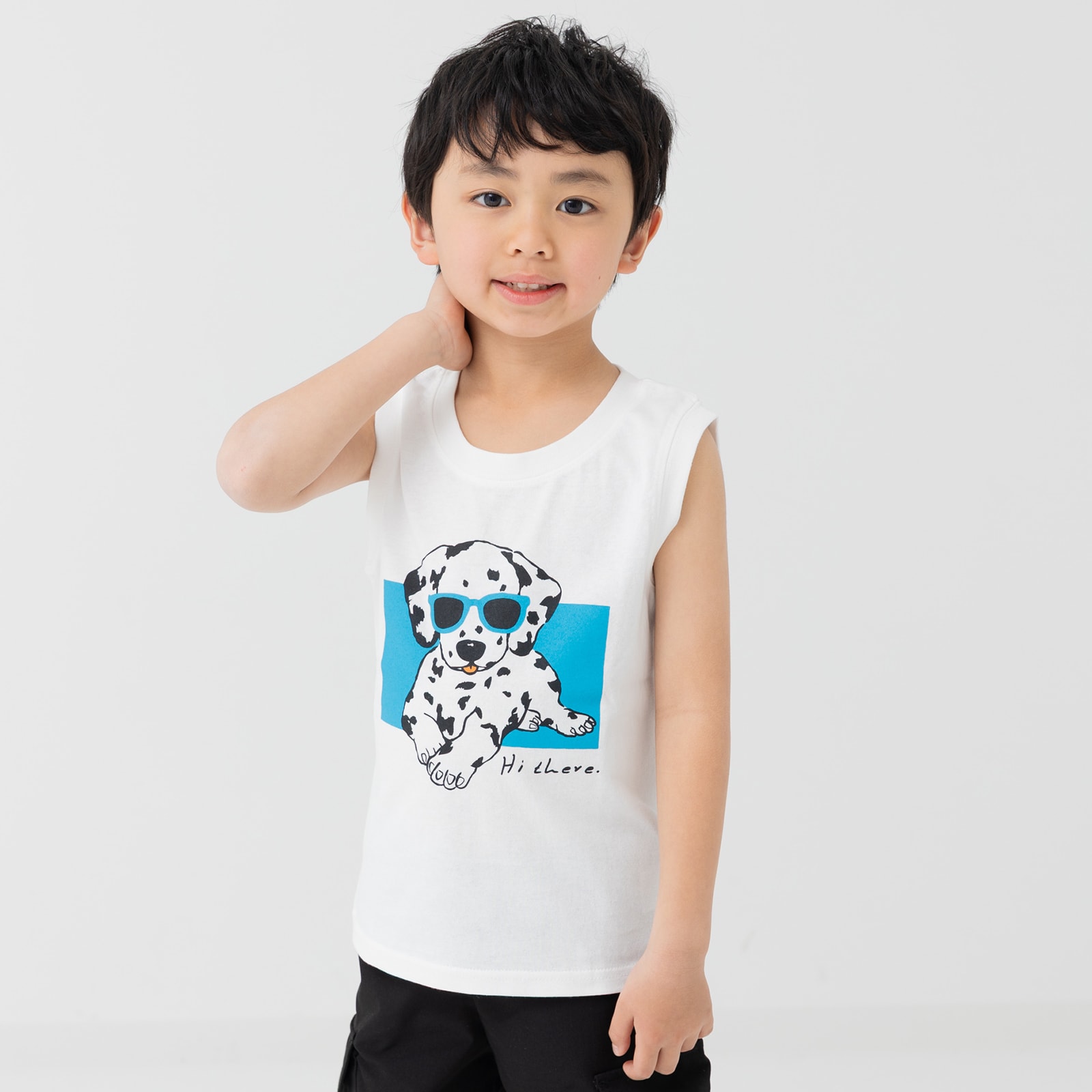 ネコポス送料無料 キッズ タンクトップ ノースリーブ ベビー服 子供服 インナー プリント 男の子 綿100％ chil2 夏 80 90 100 110 120 130 140cm [M便 1/2] | chil2 | 01