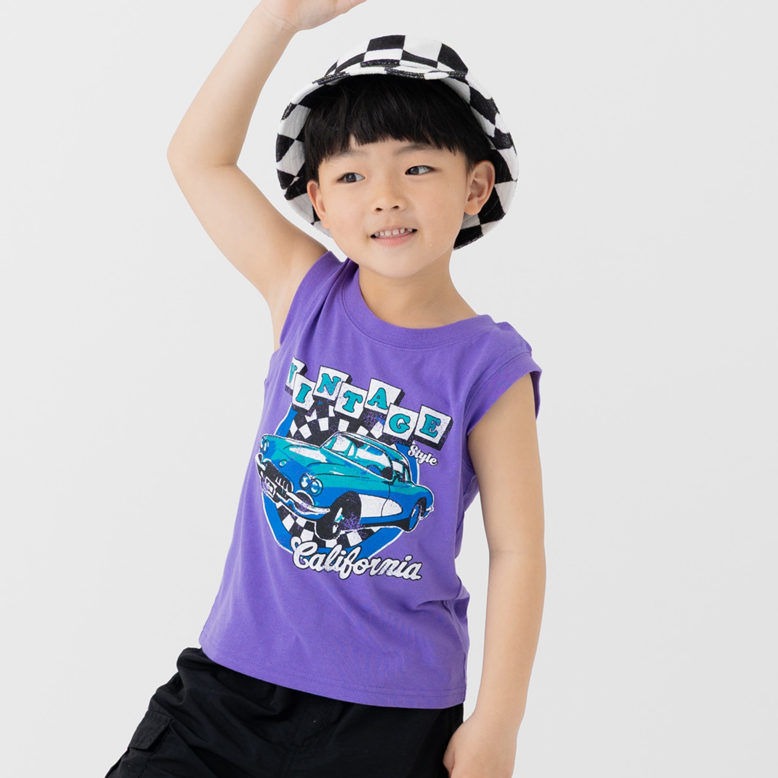 ネコポス送料無料 キッズ タンクトップ ノースリーブ ベビー服 子供服 インナー プリント 男の子 綿100％ chil2 夏 80 90 100 110 120 130 140cm [M便 1/2] | chil2 | 05