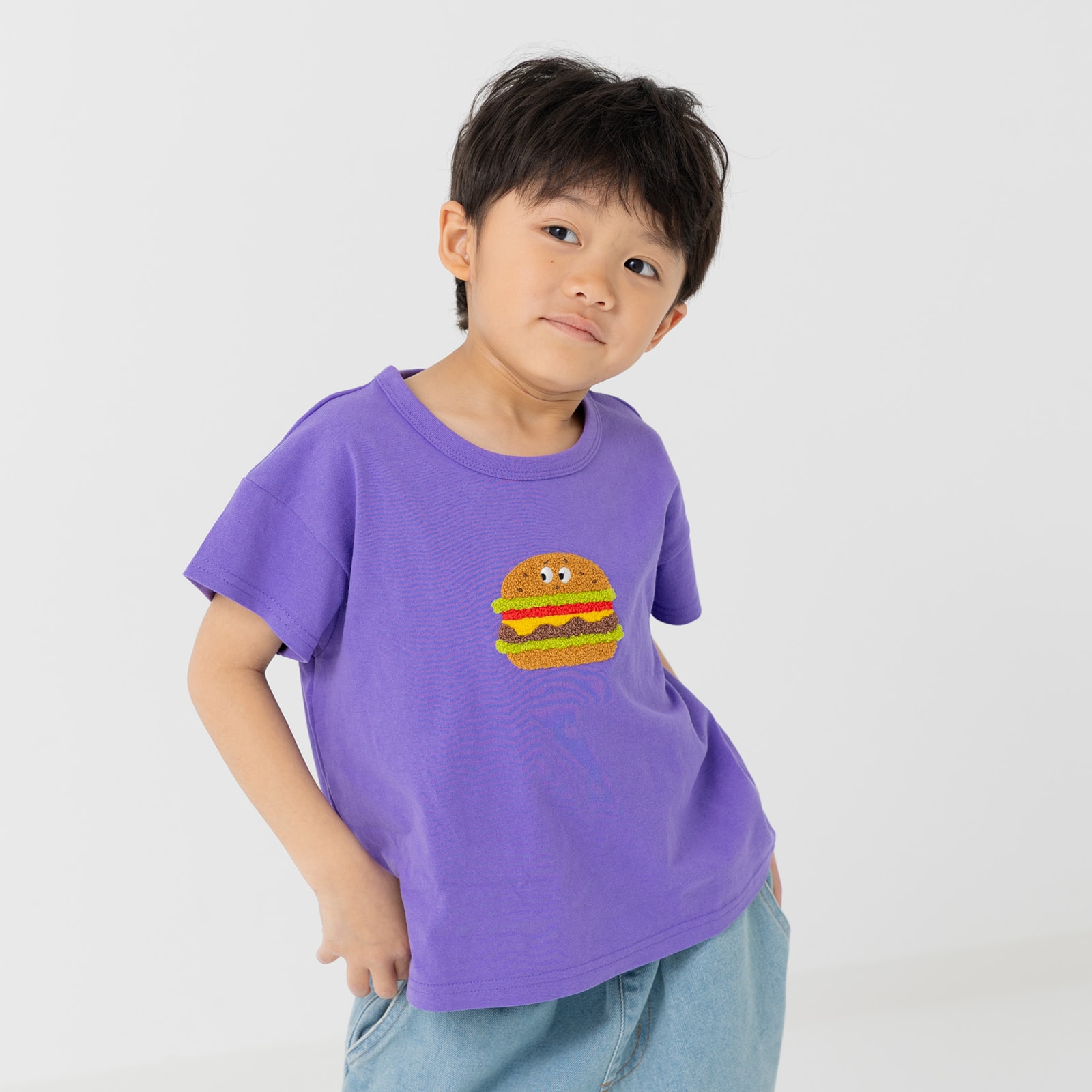 ネコポス送料無料 キッズ 半袖 Tシャツ ベビー服 子供服 サガラ刺繍 男の子 女の子 綿100％ 柄バリ chil2 25夏 80 90 100 110 120 130 140cm [M便 1/2] | chil2 | 01
