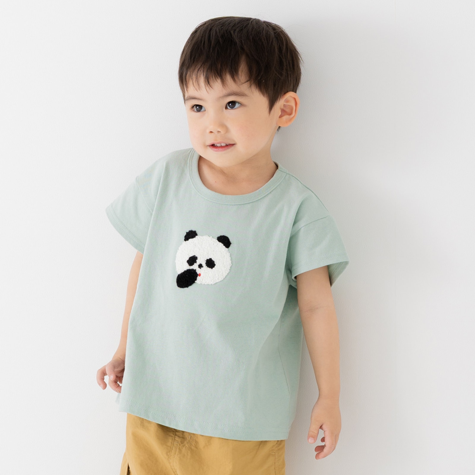 ネコポス送料無料 キッズ 半袖 Tシャツ ベビー服 子供服 サガラ刺繍 男の子 女の子 綿100％ 柄バリ chil2 25夏 80 90 100 110 120 130 140cm [M便 1/2] | chil2 | 06