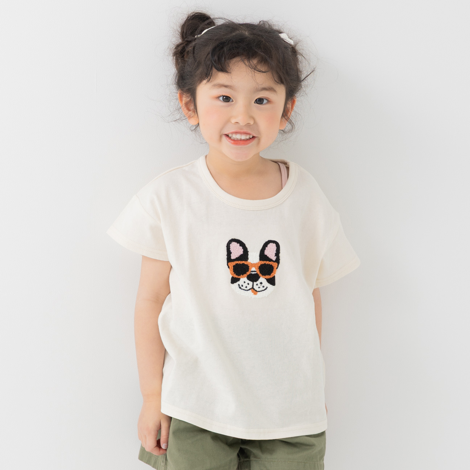 ネコポス送料無料 キッズ 半袖 Tシャツ ベビー服 子供服 サガラ刺繍 男の子 女の子 綿100％ 柄バリ chil2 25夏 80 90 100 110 120 130 140cm [M便 1/2] | chil2 | 07