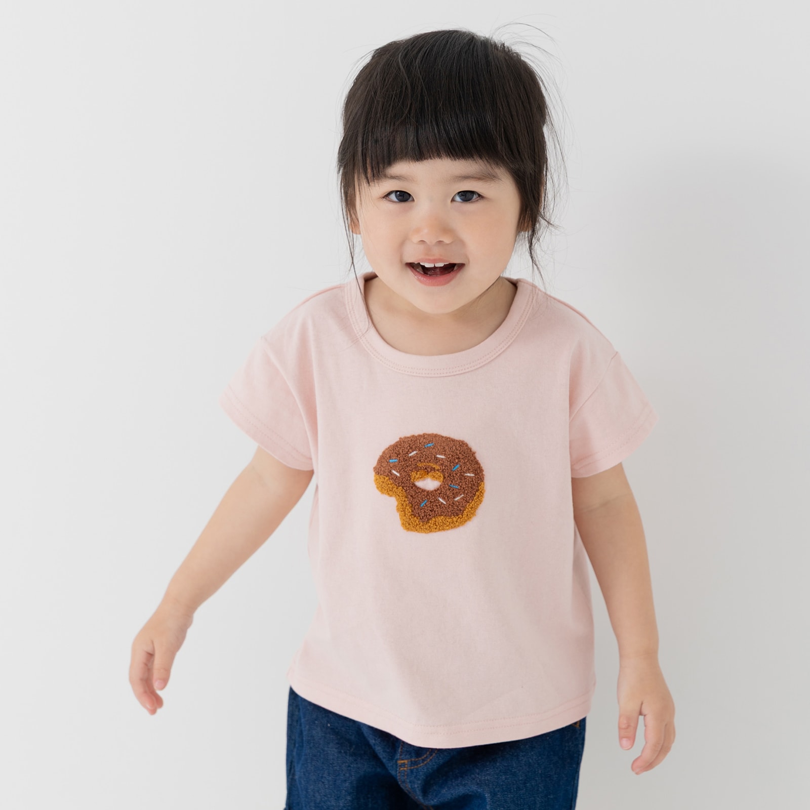 ネコポス送料無料 キッズ 半袖 Tシャツ ベビー服 子供服 サガラ刺繍 男の子 女の子 綿100％ 柄バリ chil2 25夏 80 90 100 110 120 130 140cm [M便 1/2] | chil2 | 09
