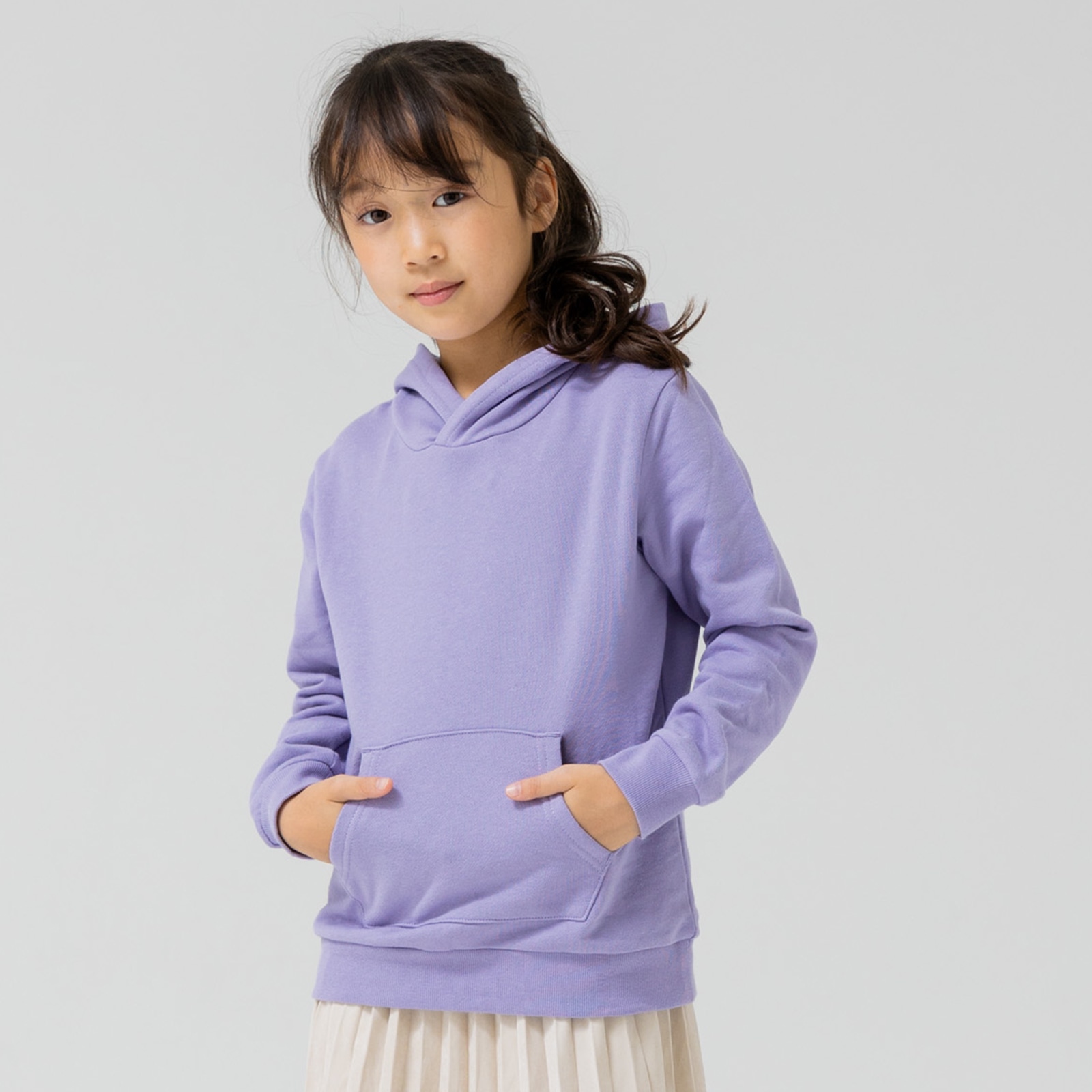 子供服 パーカー 無地 男の子 女の子 キッズ ベビー服 スウェット フーディー 裏毛 綿100% フード かぶり プルオーバー 秋 80 90 100 110 120 130 140 150cm｜chil2｜15