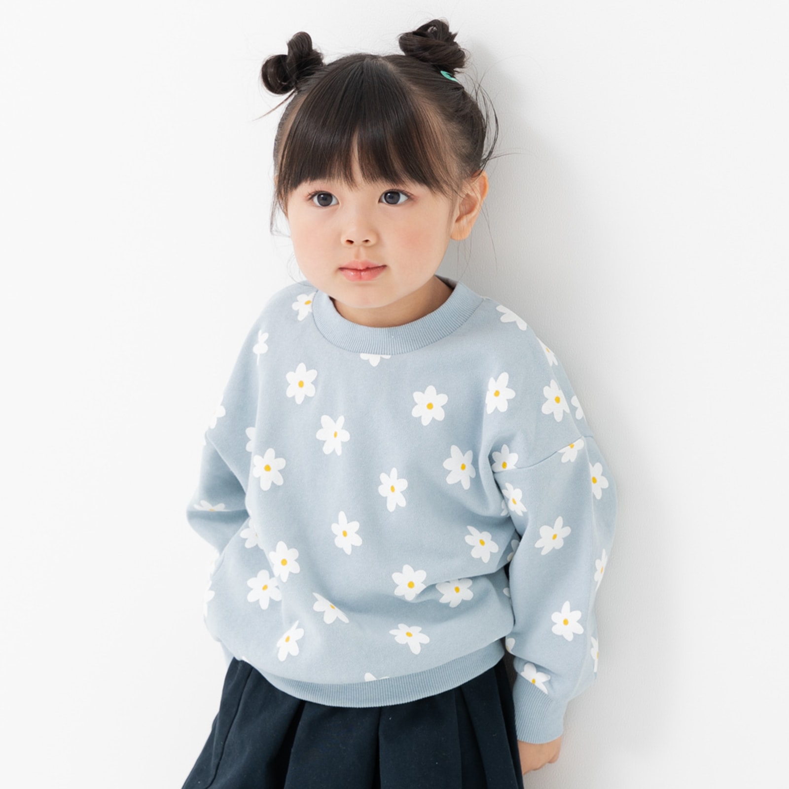 ネコポス送料無料 在庫処分 トレーナー ベビー服 子供服 キッズ 長袖 総柄 男の子 女の子 裏毛 綿100％ 秋 80 90 100 110 120 130 140cm [M便 1/1] | chil2 | 09