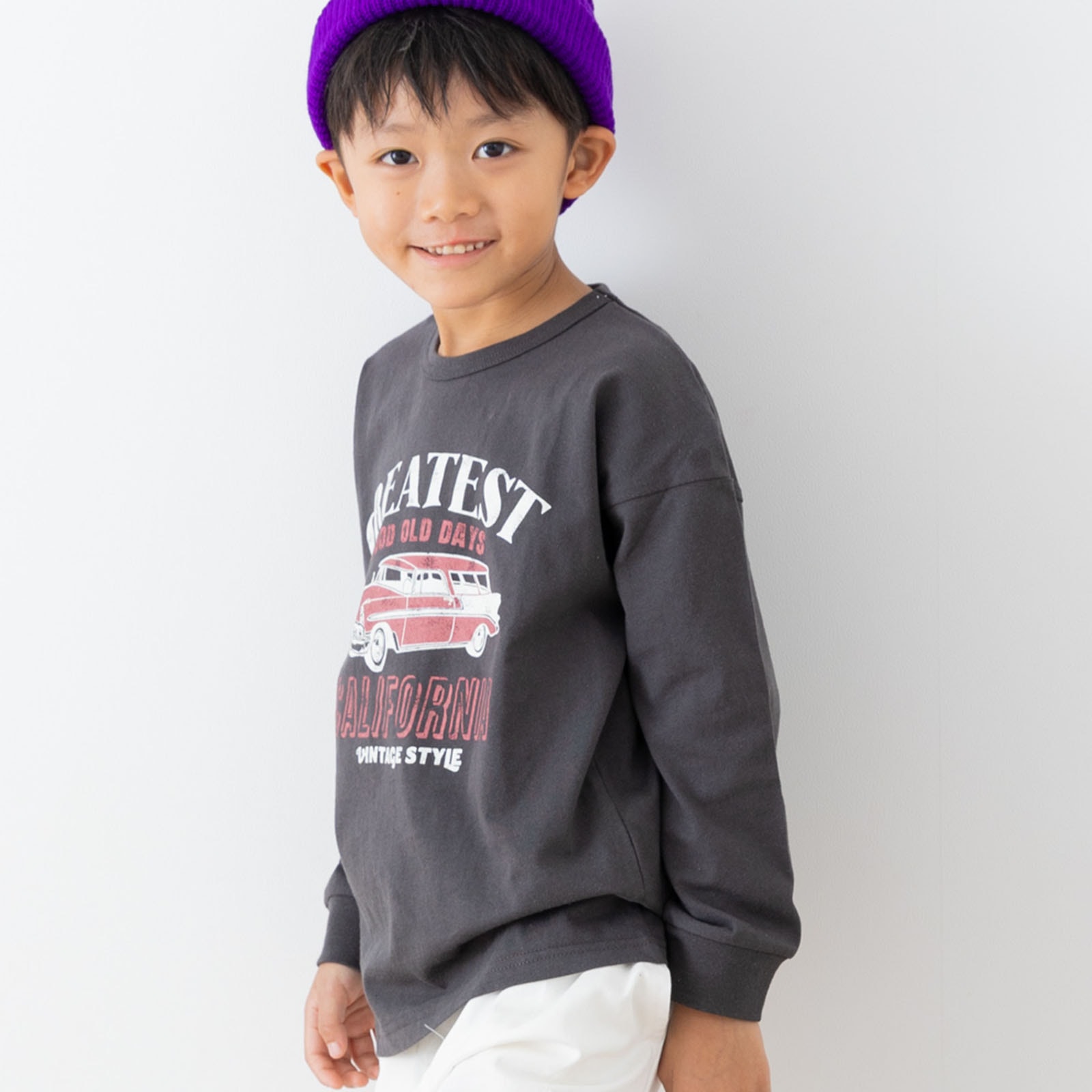 chil2 ネコポス送料無料 在庫処分 キッズ 長袖 Tシャツ ロンT ベビー服 