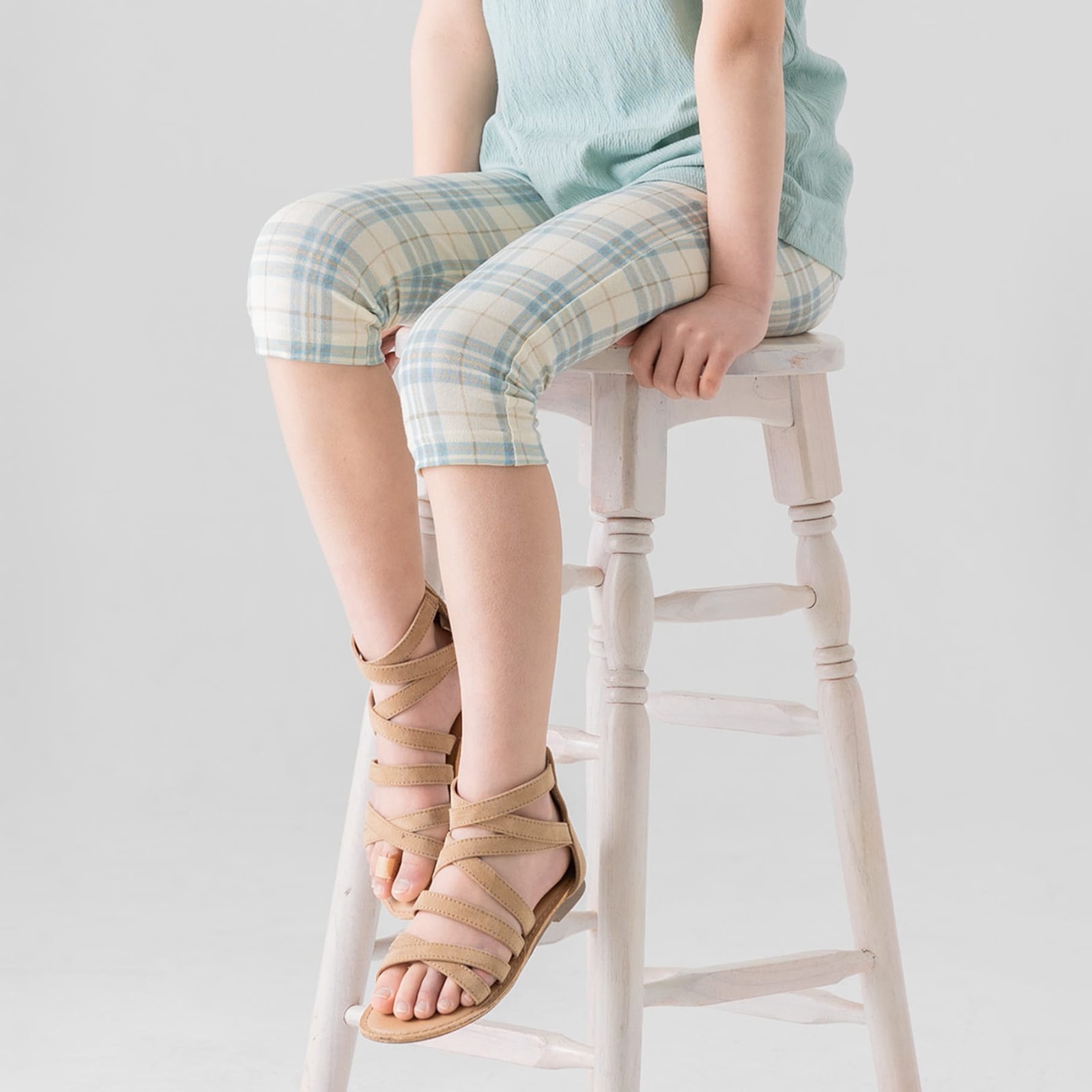ネコポス送料無料 レギンス キッズ 7分丈 ストレッチ 子供服 女の子 ベビー服 総柄 スパッツ 春夏用 ボトムス 80 90 100 110 120 130 140cm [M便 1/2] | chil2 | 01
