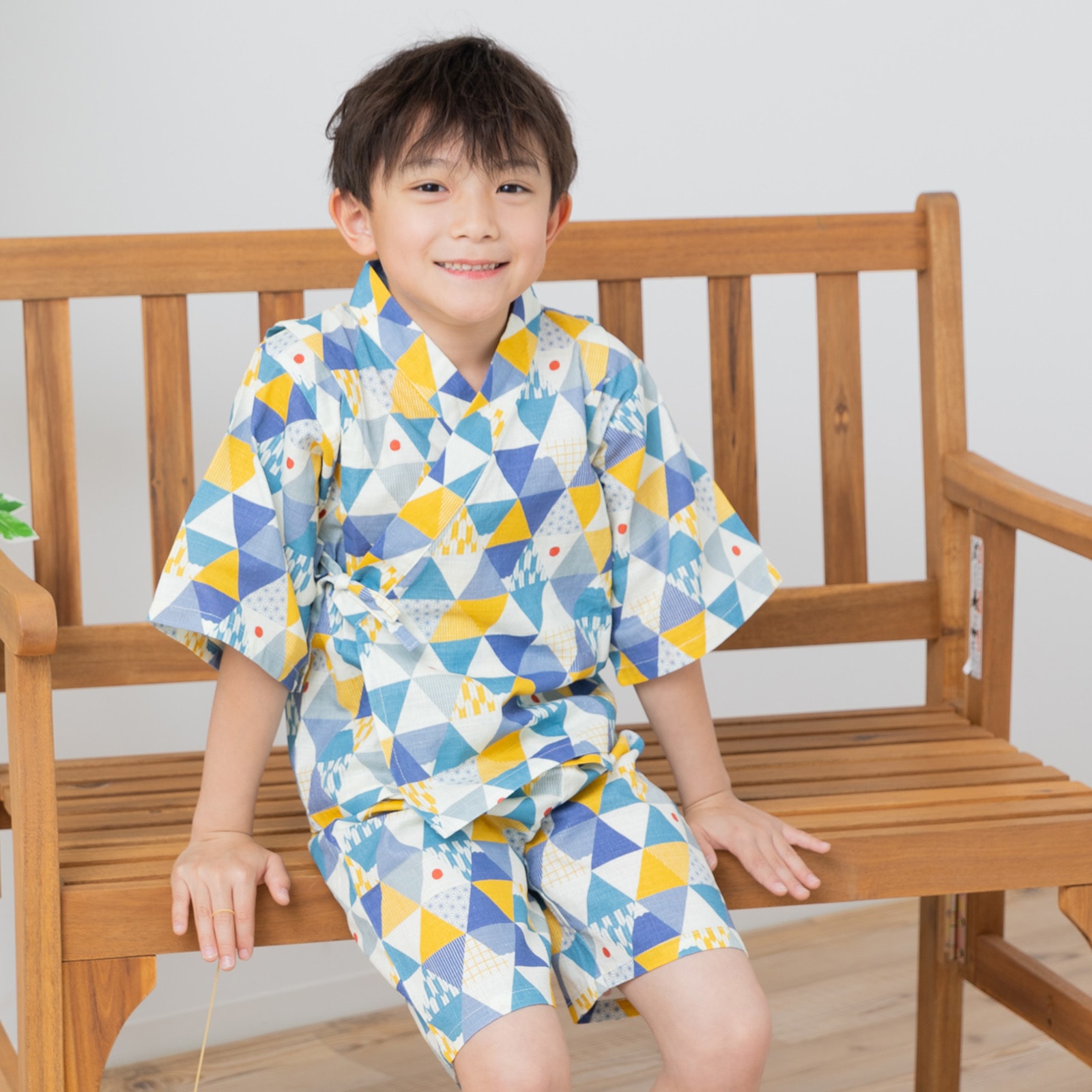 chil2 子供 甚平 セット キッズ ベビー服 上下セット 浴衣 男の子 綿 