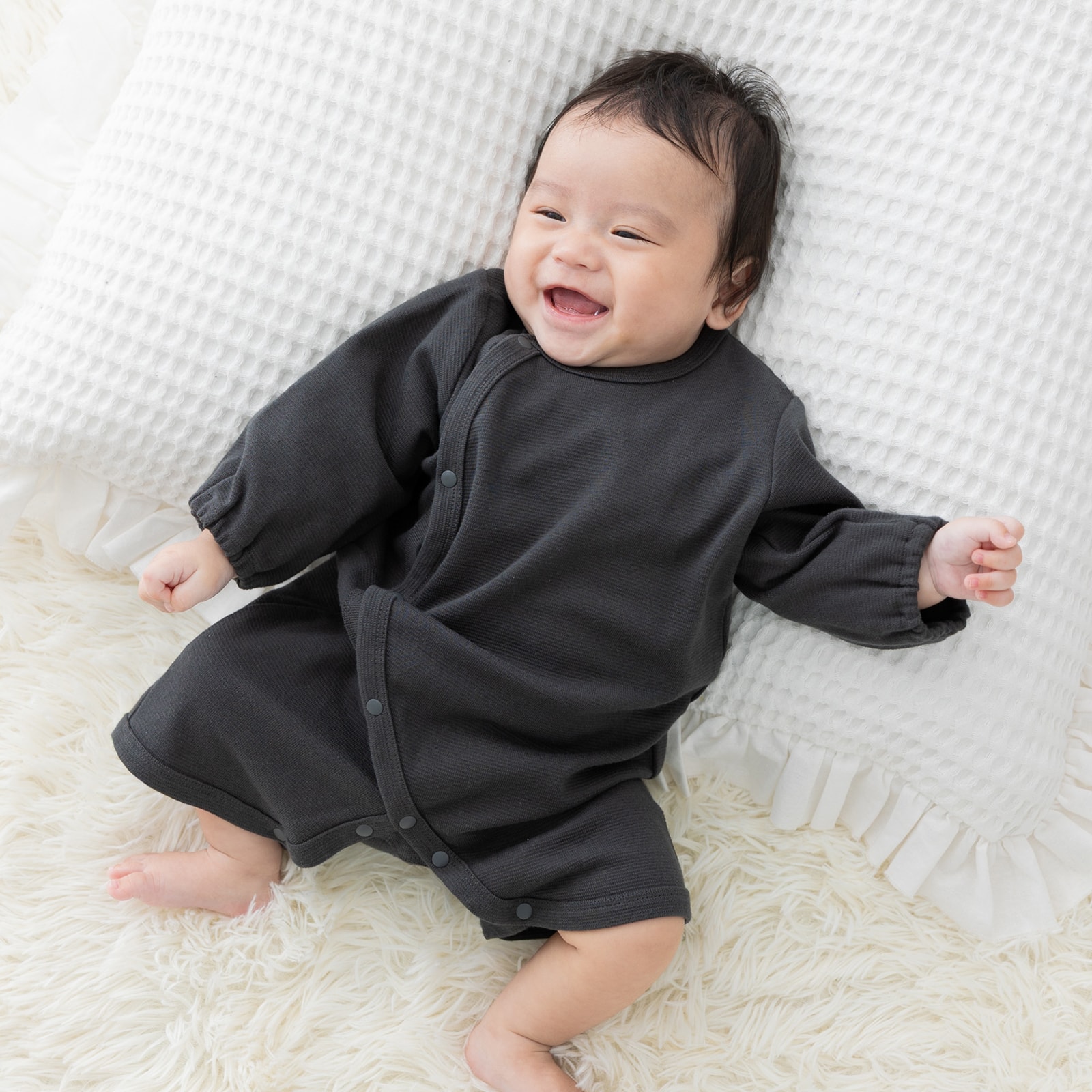 chil2 ネコポス送料無料 長袖 カバーオール ロンパース ベビー服 子供