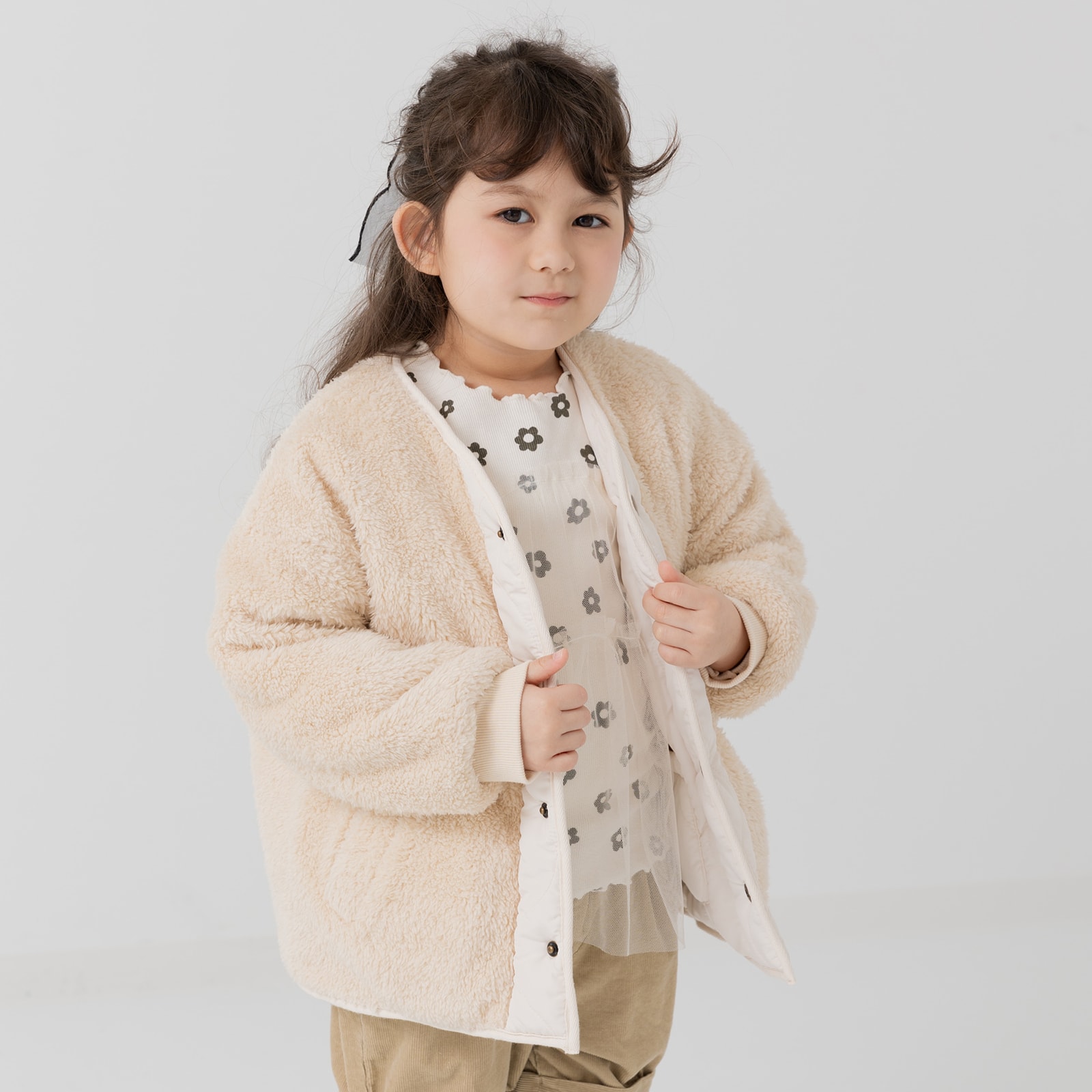 chil2 【爆買】 在庫処分 キッズ アウター リバーシブル 子供服 中綿