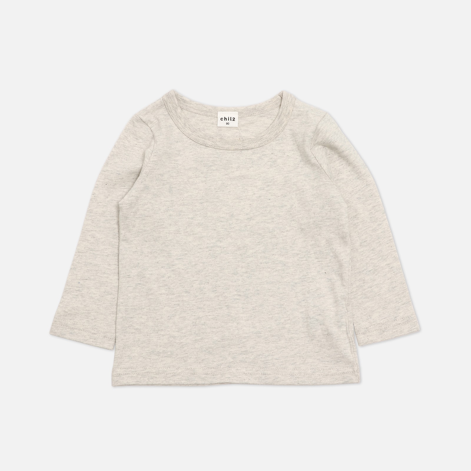 ネコポス送料無料 キッズ 長袖 Tシャツ 無地 ロンT 男の子 女の子 ユニ 子供服 ベビー服 長そで 綿100％ 80 90 100 110 120 130 140 150 160cm [M便 1/2] | chil2 | 02