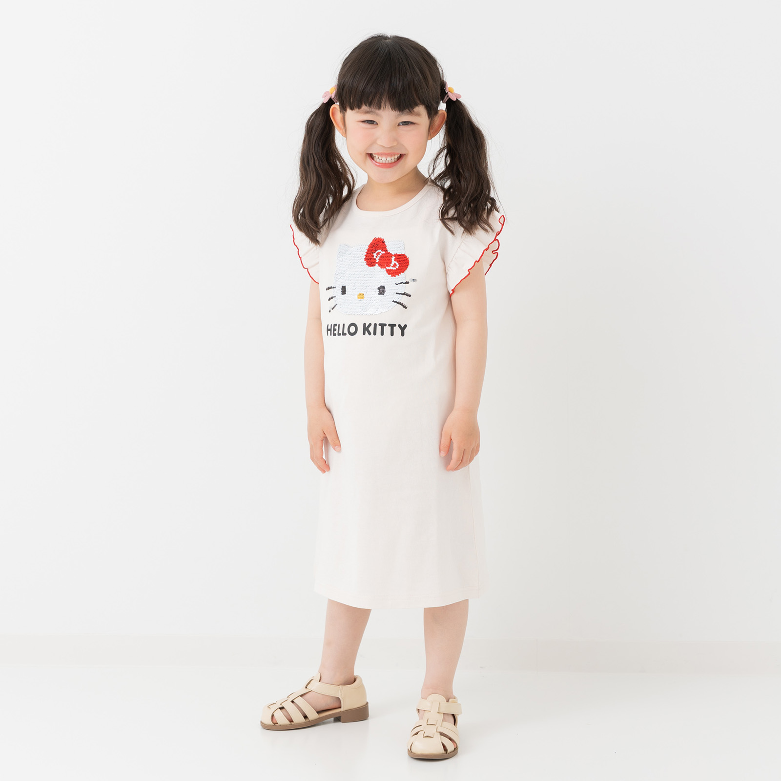 sanrio（サンリオ） ワンピース キッズ 子供服 ロング 女の子 綿100