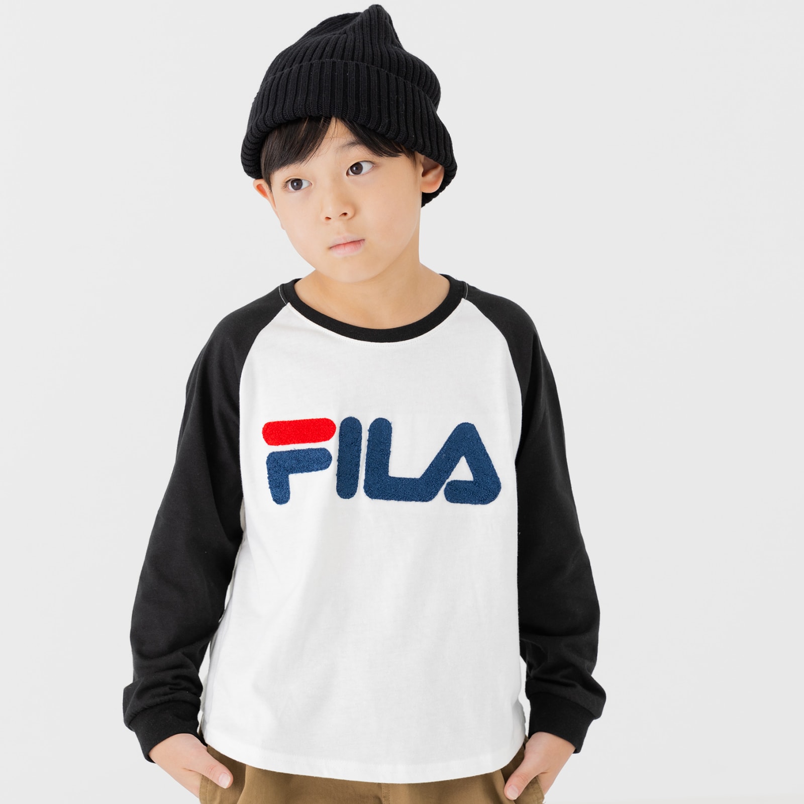 FILA（フィラ） ネコポス送料無料 在庫処分 キッズ 長袖 ロンT