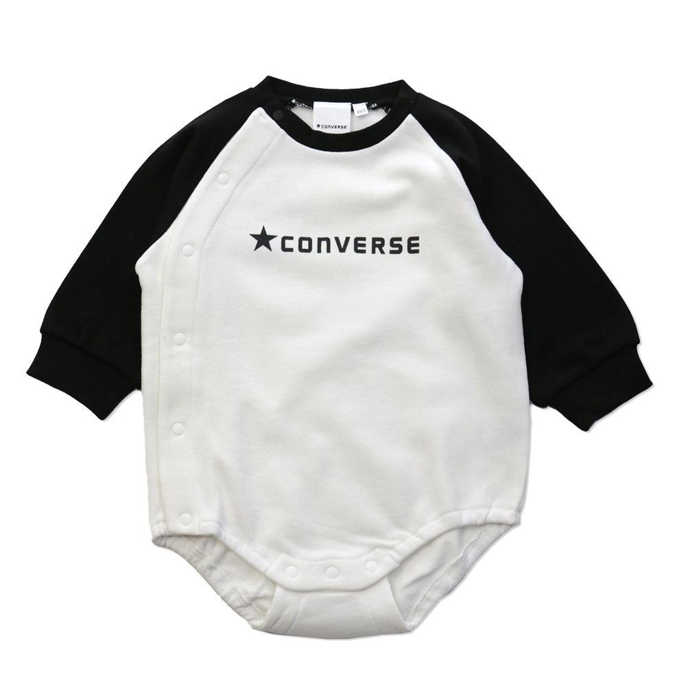 コンバース 長袖 ロンパース カバーオール ベビー服 子供服 キッズ CONVERSE 肌着 ベビー服 子供服 男の子 女の子 ユニ 綿100％  CONVERSE 春 [Ｍ便 1/1] :90620181:chil2 - 通販 - Yahoo!ショッピング