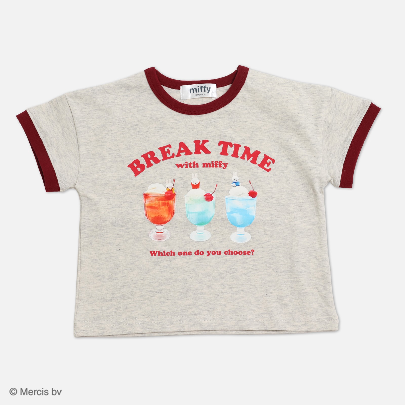 Miffy（ミッフィー） 半袖 Tシャツ ベビー服 子供服 キッズ 女の子 綿